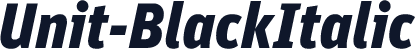 Unit-BlackItalic