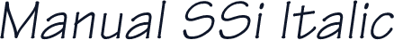 Manual SSi Italic