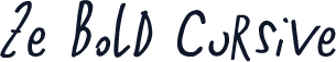 Ze Bold Cursive