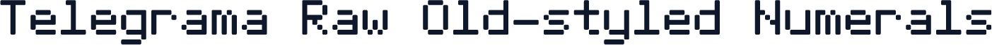 Telegrama Raw Old-styled Numerals