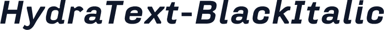 HydraText-BlackItalic