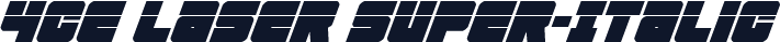 4ce Laser Super-Italic