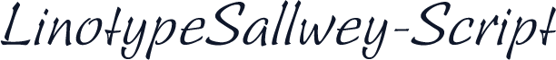 LinotypeSallwey-Script