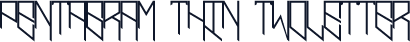 Pentagram Thin TwoLetter