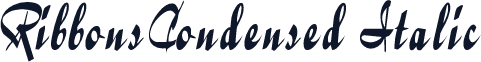 RibbonsCondensed Italic