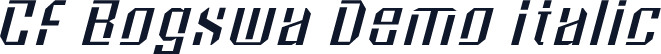 CF Bogswa Demo Italic