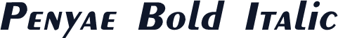 Penyae Bold Italic