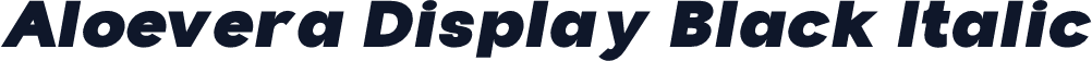 Aloevera Display Black Italic
