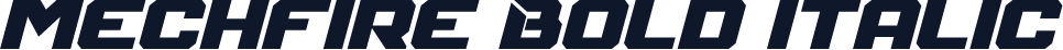 Mechfire Bold Italic