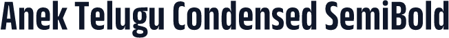 Anek Telugu Condensed SemiBold