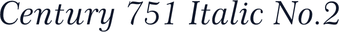 Century 751 Italic No.2
