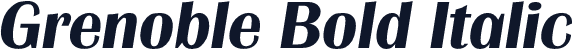 Grenoble Bold Italic