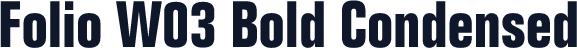 Folio W03 Bold Condensed