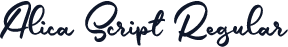 Alica Script Regular