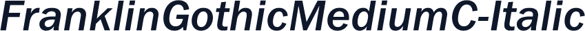 FranklinGothicMediumC-Italic