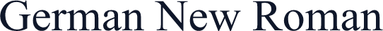 German New Roman