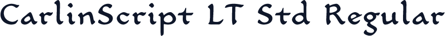 CarlinScript LT Std Regular