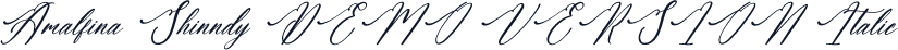 Amalfina Shinndy DEMO VERSION Italic
