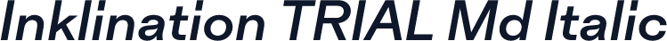 Inklination TRIAL Md Italic