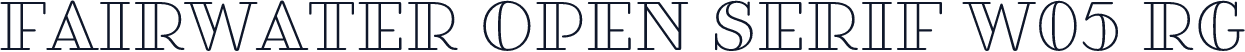 Fairwater Open Serif W05 Rg