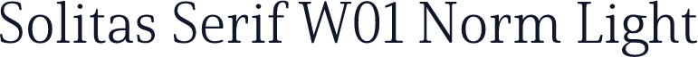 Solitas Serif W01 Norm Light