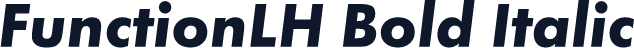FunctionLH Bold Italic
