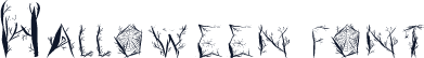 Halloween font