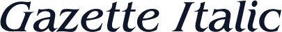 Gazette Italic