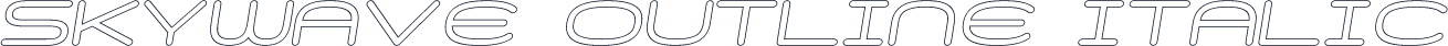 Skywave Outline Italic