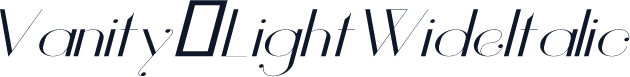 Vanity-LightWideItalic