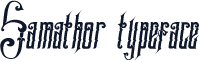 Samathor typeface