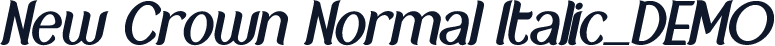 New Crown Normal Italic_DEMO