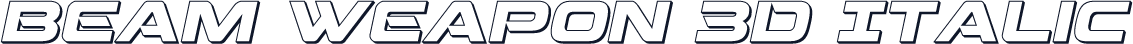Beam Weapon 3D Italic