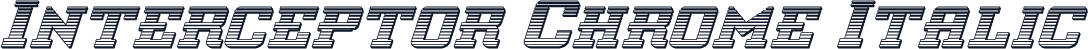 Interceptor Chrome Italic
