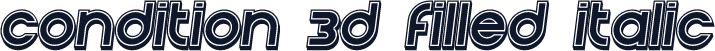 Condition 3d Filled Italic