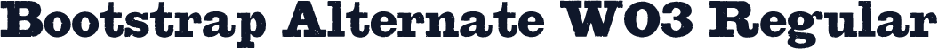 Bootstrap Alternate W03 Regular
