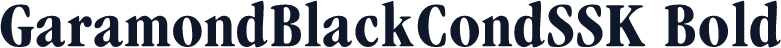 GaramondBlackCondSSK Bold