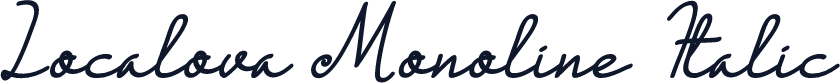 Localova Monoline Italic