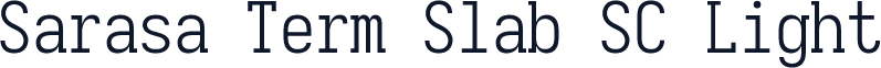 Sarasa Term Slab SC Light