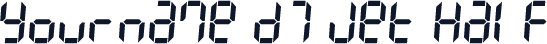 Yourname D7 Jet Half