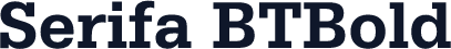 Serifa BTBold