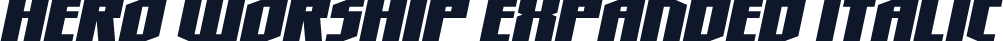 Hero Worship Expanded Italic