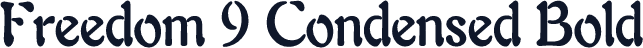Freedom 9 Condensed Bold