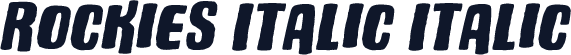 Rockies Italic Italic