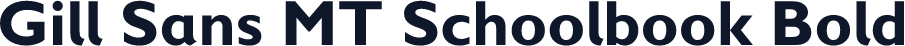Gill Sans MT Schoolbook Bold