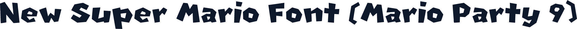 New Super Mario Font (Mario Party 9)