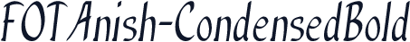 FOTAnish-CondensedBold
