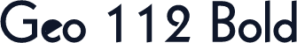 Geo 112 Bold