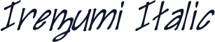Irezumi Italic