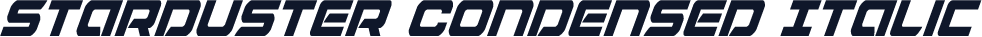 Starduster Condensed Italic